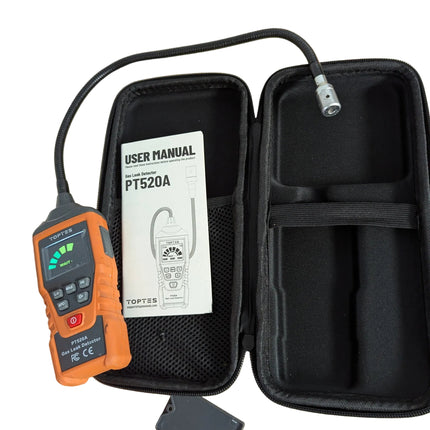 PT520A Natural Gas Detector, Gas Leak Detector with 43.5cm Gooseneck, Locates So