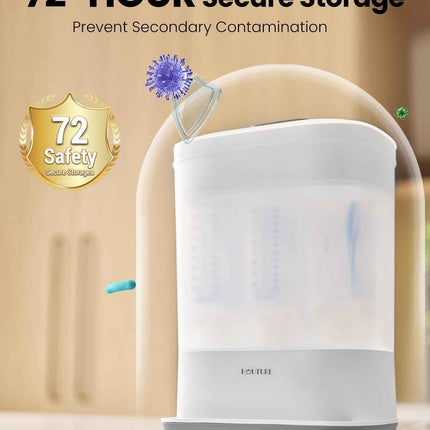 Baby Bottle Sterilizer, HAUTURE 6-in-1 Bottle Sterilizer and Dryer, Electric Ste