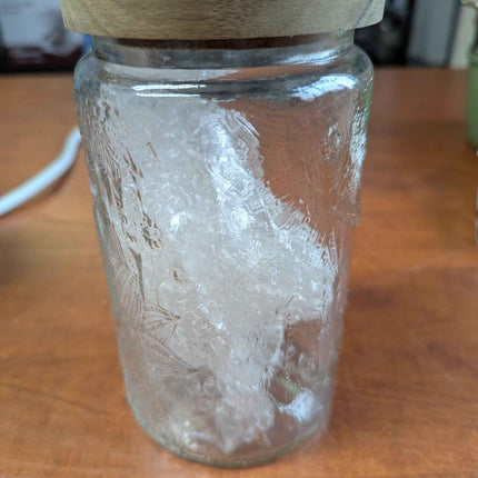 ANSQU Vintage Glass Storage Jar, 34oz Glass Canister Storage Jar Container with