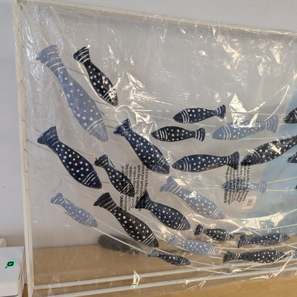 Deco 79 Metal Fish Wall Decor, 40" x 2" x 24", Blue