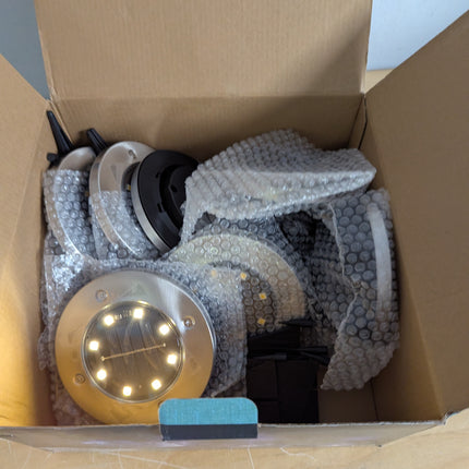 SOLPEX Solar Lights Outdoor Waterproof, 8 Pack Solar Ground Lights, Solar Garden