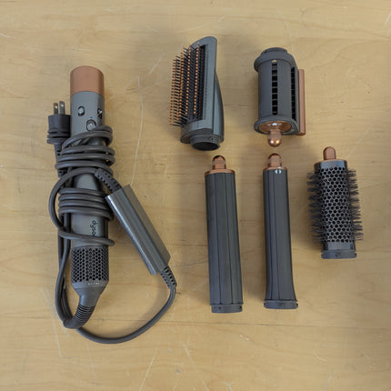 Dyson Airwrap Multi-Styler Long Complete for Chest-Length Hair, Nickel/Copper, 5 Attachments (No Firm Brush)