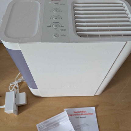 SwitchBot Evaporative Humidifier for Bedroom 4.5L, No Mist No White Dust, 750ml/
