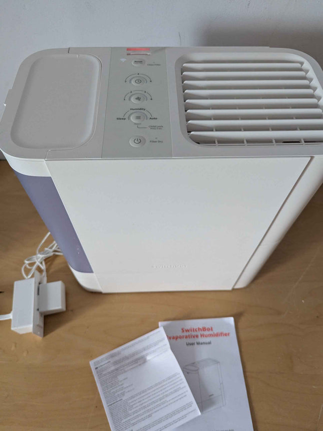 SwitchBot Evaporative Humidifier for Bedroom 4.5L, No Mist No White Dust, 750ml/