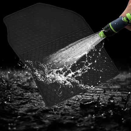 Matericuo Car Floor Mats Custom Fit for Tesla Model 3 2017-2023 Full Black Rubbe