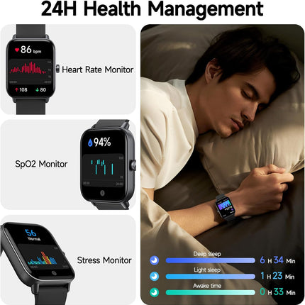 Smart Watch for Men Women (Answer/Make Call), Alexa Smartwatch Compatible with A