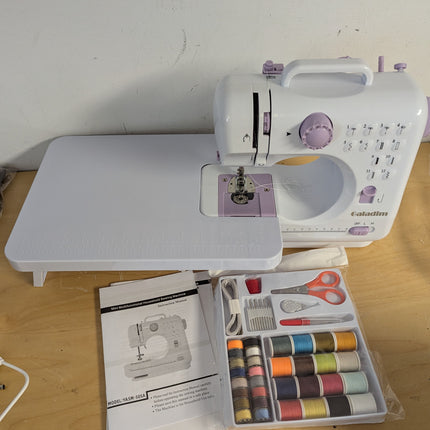Sewing Machine for Beginners with Extension Table and Sewing Kit, Portable Mini