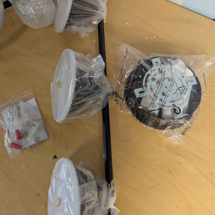 ORANOOR Modern LED Pendant Lights, Dimmable 47in Linear Globe LED Chandelier Lig