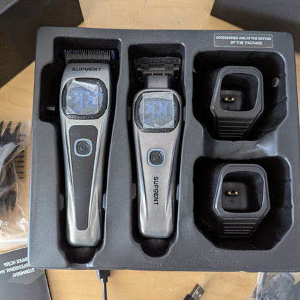 SUPRENT Professional Hair Clippers for Men - Barber Clippers & Zero-gapped Trimm