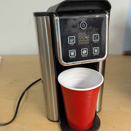 (Incomplete, used - fair) KIDISLE Hot & Iced Coffee Maker with Bold Setting, Sin