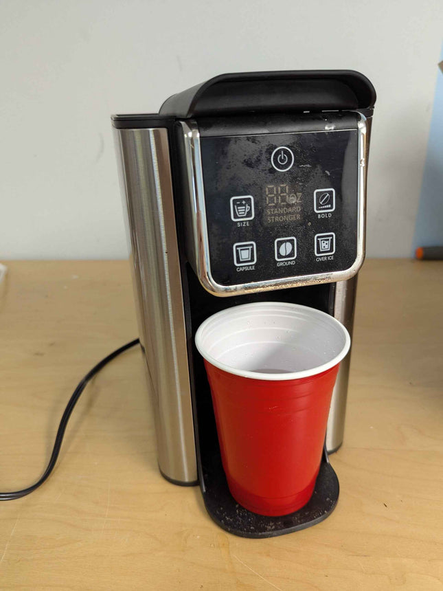 (Incomplete, used - fair) KIDISLE Hot & Iced Coffee Maker with Bold Setting, Sin