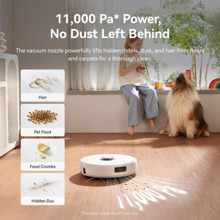 NARWAL Freo X10 Pro Robot Vacuum and Mop Combo, 11,000Pa Suction,DualFlow Tangle