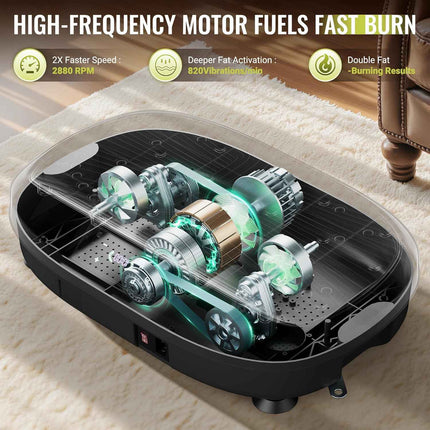 FLYBIRD Vibration Plate Exercise Machine, Adjustable Speed High Intensity Vibrat
