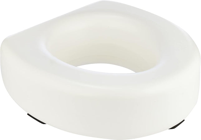 HealthSmart Raised Toilet Seat Riser That Fits Most Standard Bowls for Enhanced