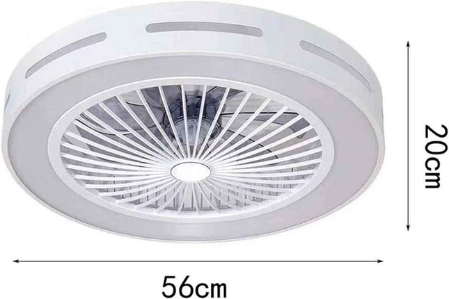 Fan Ceiling Light Ceiling Fan with LED Lighting and Remote Control 40W Ventilato