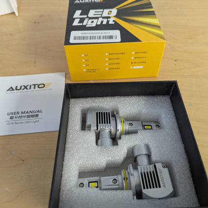 2022 Upgraded AUXITO 9012 HIR2 LED Headlight Bulbs, 100W 20000 Lumens, 600% Brig