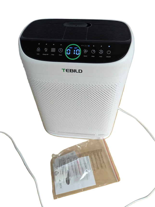 TEBILD Air Purifier for Home Large Room Up to 2500 Ft² with Washable Pre-Filters