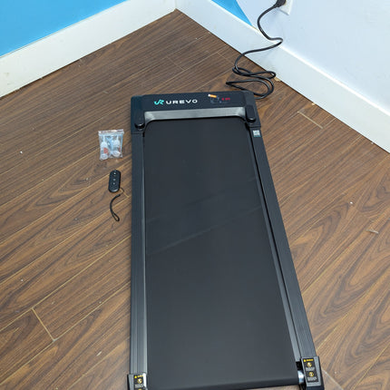 UREVO 2-in-1 Under Desk Walking Pad Treadmill, 4 MPH with 2.5 HP 40 dB Quiet Motor, App Control and 265 lb Capacity