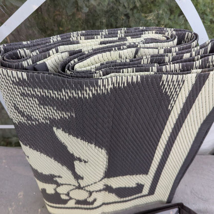 COCOER Outdoor-Rug 6x9 ft Waterproof Reversible Outdoor Plastic Straw Rug RV Ind