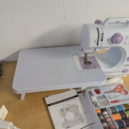 Sewing Machine for Beginners with Extension Table and Sewing Kit, Portable Mini