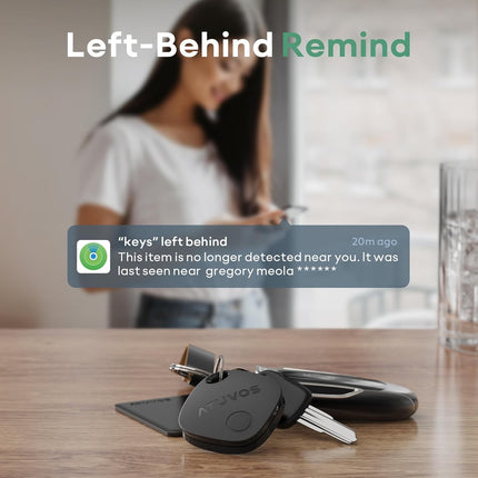 ATUVOS Air Tracker Tag 2 Pack, Luggage Tracker Key Finder Work with Apple Find M