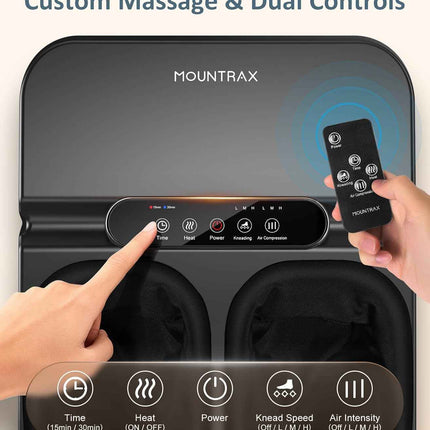 MOUNTRAX Foot Massager Machine with Heat, Gifts for Women Men, Shiatsu Foot Mass