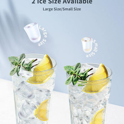 ecozy Portable Ice Maker Countertop, 9 Cubes Ready in 6 Mins, 26.5 lbs in 24 Hou