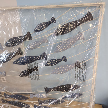 Deco 79 Metal Fish Wall Decor, 40" x 2" x 24", Blue