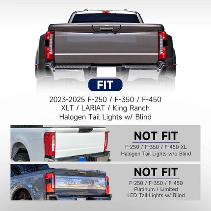 Tail Light Assembly Compatible with 2023 2024 2025 Ford F250 F350, F250 LED Rear