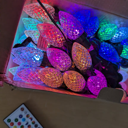 Joomer Christmas String Lights, 65FT 100 LED C9 Color Changing RGB Xmas Tree Lig