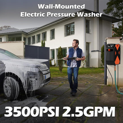 DGIVOVO Wall Mounted Electric Pressure Washer, 3500 PSI 2.5 GPM