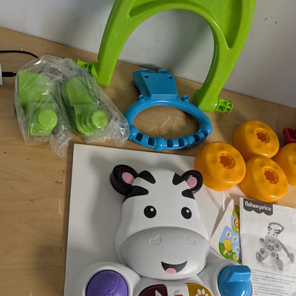 Fisher-Price Learn with Me Zebra Walker, Musical Baby Push Toy