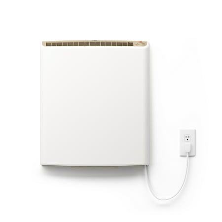 Envi LE5012P 500W Plug-In Wall Heater, 120V Wall-Mounted Electric Panel Heater for Rooms up to 450 Sq Ft with Thermostat