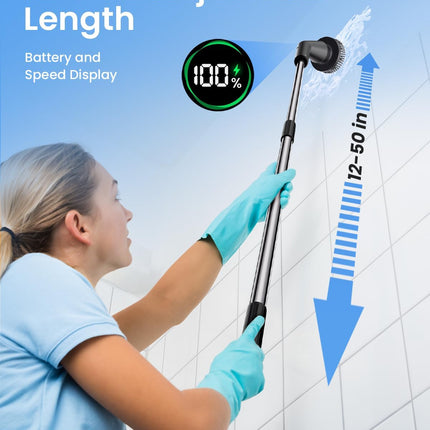 Leebein Electric Spin Scrubber, 2025 New Cordless Cleaning Brush Bathroom