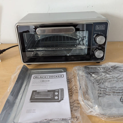 Black & Decker Crisp 'n Bake Air Fry 1150 W 4-Slice Toaster Oven Stainless Steel