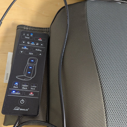 Snailax Shiatsu Neck & Back Massager with Heat, Full Back Kneading Shiatsu or Ro