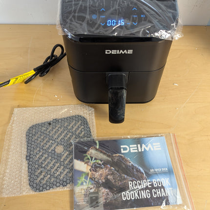 DEIME Air Fryer 3 Qt, Small Airfryer Digital Space Saving Compact, Bake, Reheat,