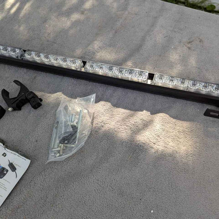 Lupar 30'' UTV LED Chase Light Bar w/ 1.75''-2'' Roll Cage Mount Bracket Rear Ch