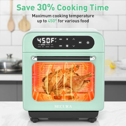 Secura Multifunction Air Fryer Steam Oven, 13 Quart Compact Oven with Convection