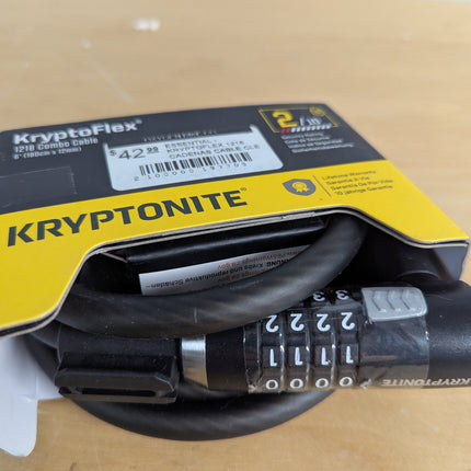 Kryptonite KryptoFlex Bike Lock Cable, 6FT Long 10mm Thick Heavy Duty Braided St