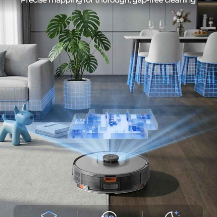 Redroad Robot Vacuum Cleaner 20,000Pa Robot Vacuum and Mop,120 Day Self Emptying