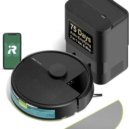iRobot Roomba 104 2in1 Vacuum & Mop Robot - Self-Empties for 75 Days, Intense Po