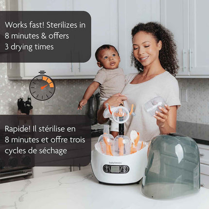 Baby Brezza Bottle Sterilizer Dryer - Electric Steam Sterilizer Machine for Plas