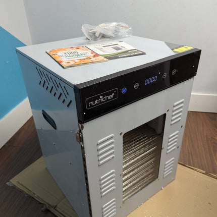NutriChef Extra Large Food Dehydrator, 16 Stainless Steel Shelves, 1500W Electric Food Dryer for Jerky & Fruit