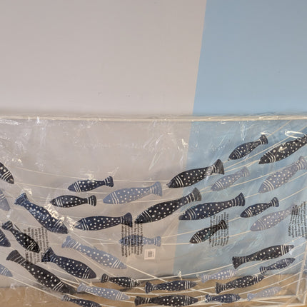 Deco 79 Metal Fish Wall Decor, 40" x 2" x 24", Blue