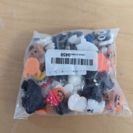 100PCS Halloween Slime Charms, Kalolary Halloween Resin Flatback Charms Kawaii H