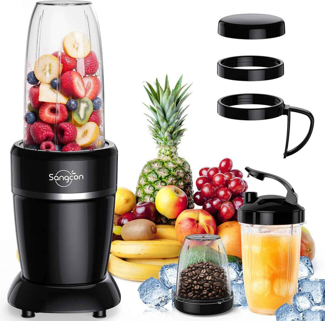 Sangcon 1000W Smoothie Blender for Kitchen, Blenders for Smoothies with (3) Cups