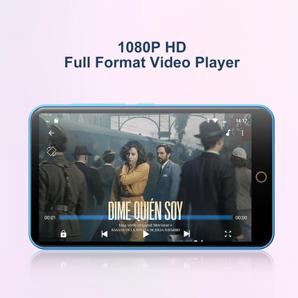 Oilsky 80GB MP3 Player with Bluetooth and WiFi, Mp3(Blue)