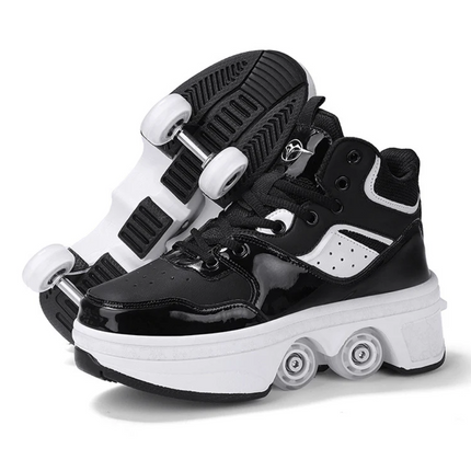 Kick Speed Vapor MID Roller Skate Shoes size 10 US, 42 EU, Black and white