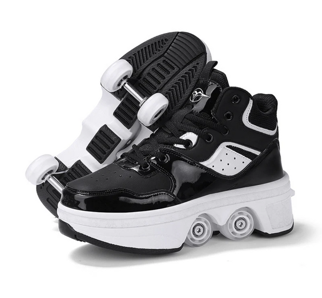 Kick Speed Vapor MID Roller Skate Shoes size 10 US, 42 EU, Black and white